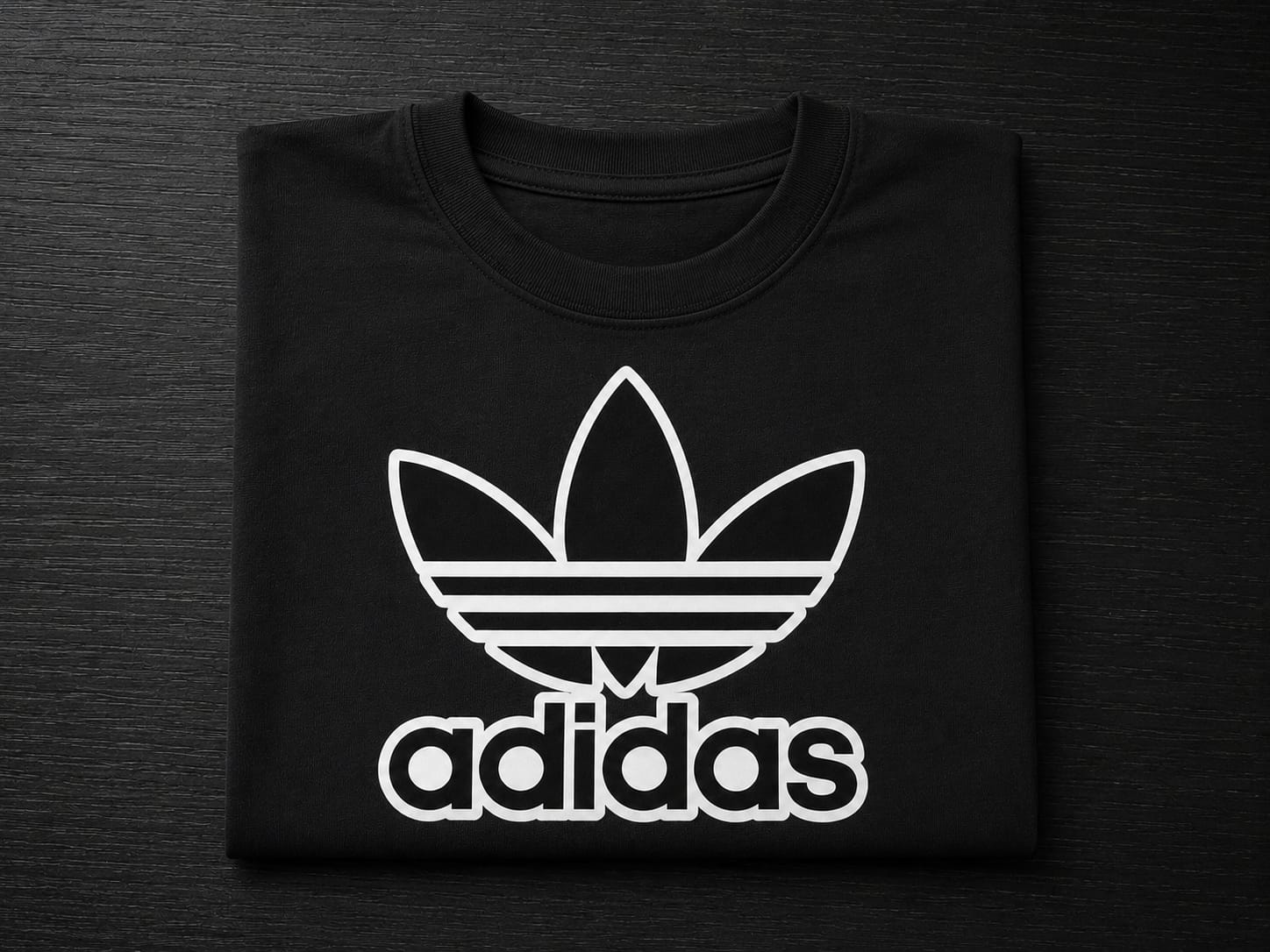 koszulka męska czarna- adidas obramówka