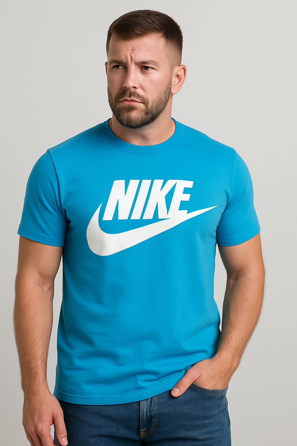 koszulka męska turkus nike