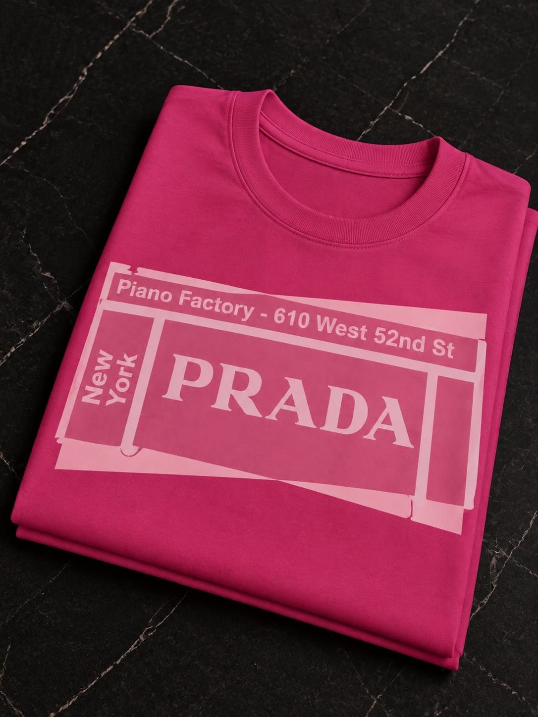 koszulka damska różowa- prada pudrowa